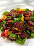 Chinese-Style Smoked Sausage & Pepper Stir-Fry