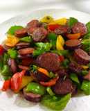 Chinese-Style Smoked Sausage & Pepper Stir-Fry