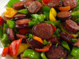 Chinese-Style Smoked Sausage & Pepper Stir-Fry