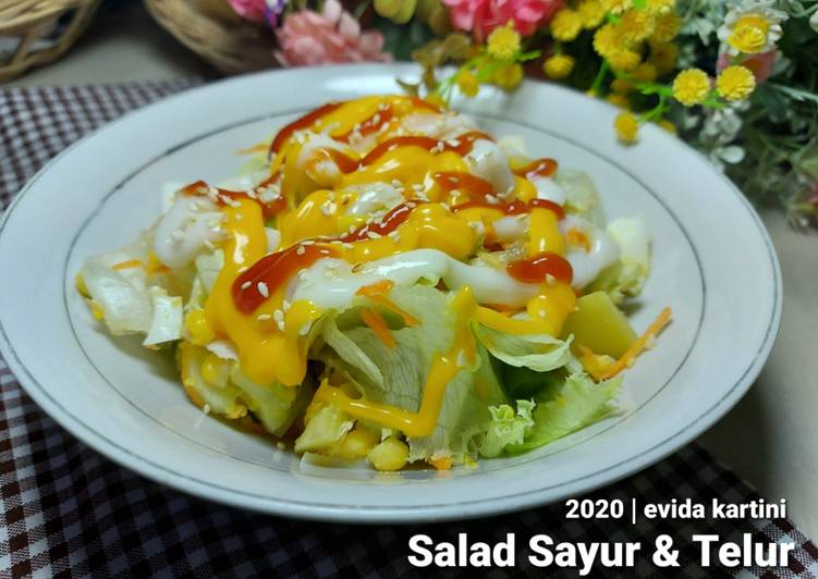 Resep Salad Sayur dan Telur Bikin Ngiler