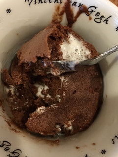 A picture of Chocolate S'mores mug cake.