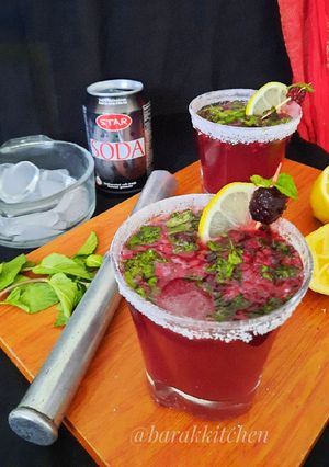 A picture of Blackberry Mojito(non alcoholic).