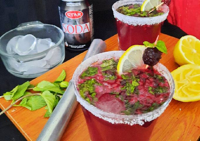Recipe of Mario Batali Blackberry Mojito(non alcoholic)