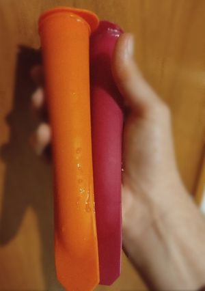 Una foto de Helado de fresa