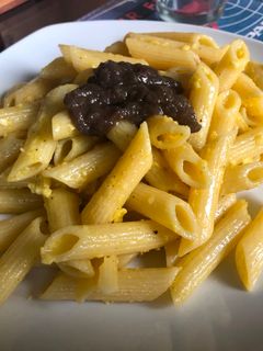 Una foto de Pasta con huevo
