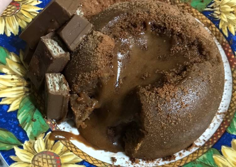 Resep Lava cake Milo kukus Anti Gagal