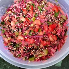 A picture of Curd Veggie Salad.