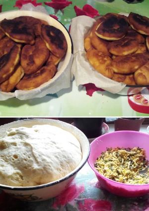 Фото Пирожки с яйцом и зеленым луком.