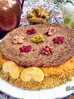 عکسی از دستور "ته دیگ کوکو سبزی"