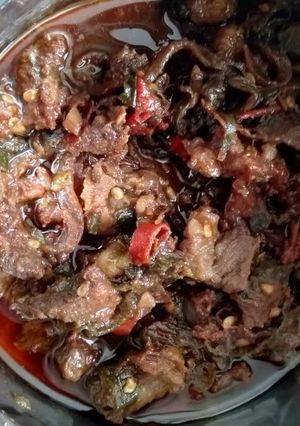 Foto resep Tumis daging tetelan pedas manis