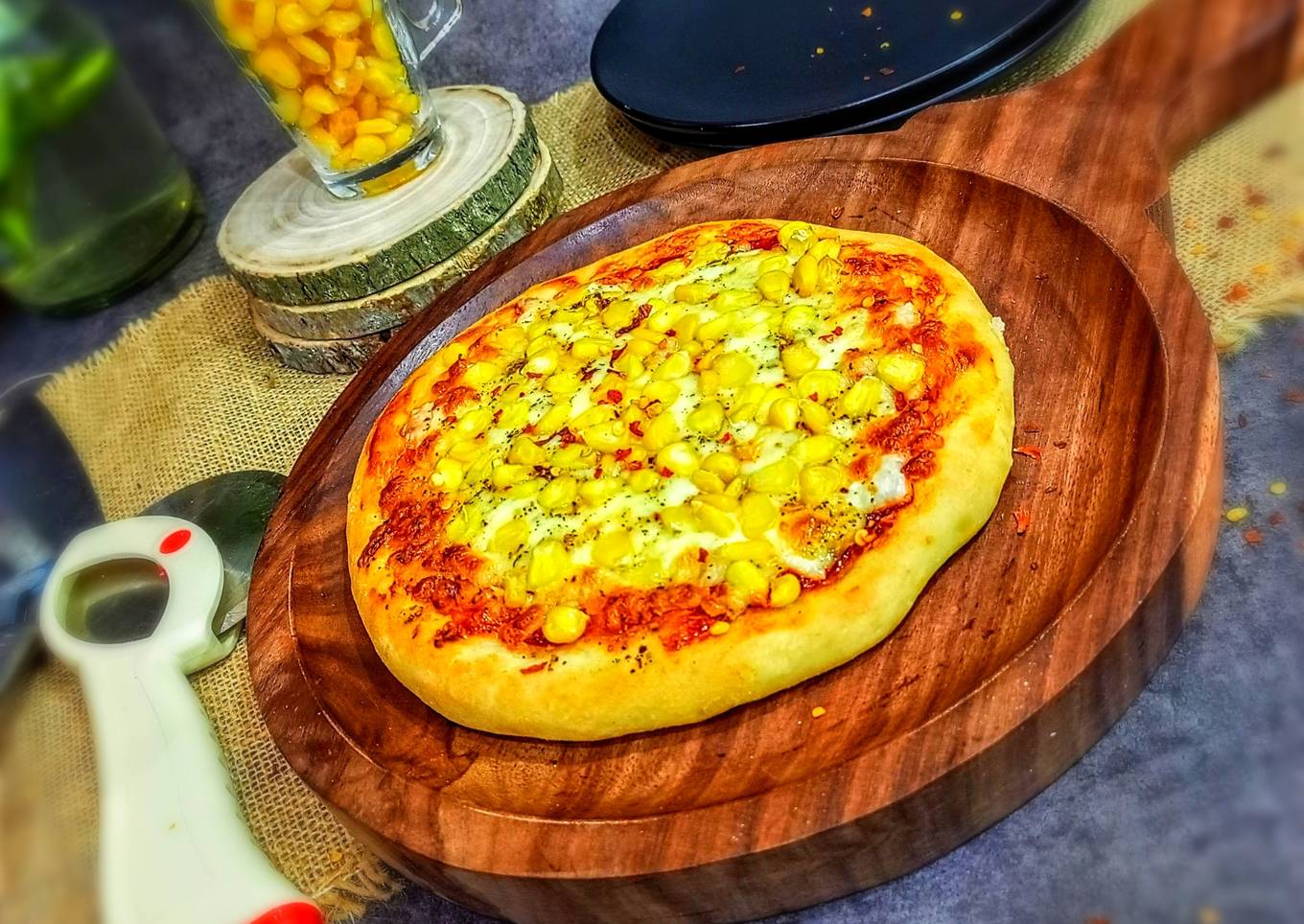 Golden Corn pizza