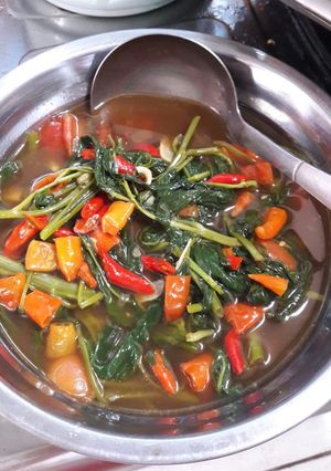 Foto resep Oseng kangkung super pedas