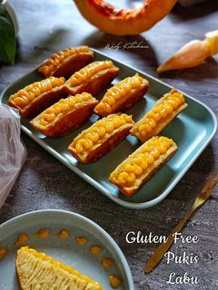 Foto resep Gluten Free Pukis Labu Parang Topping Selai Labu Parang