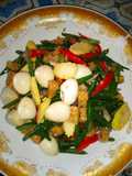 Tumis kacang telur puyuh