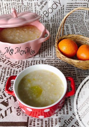 Hình của món Ăn dặm - Cháo bí đỏ thịt bằm.