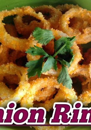 Foto resep Onion ring's crispy / bawang bombai crispy