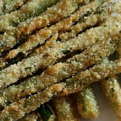 A picture of Deep fried asparagus.