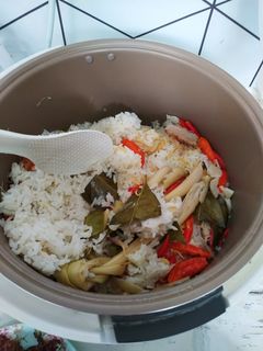 Foto resep Nasi Liwet Rice Cooker Bumbu Tumis