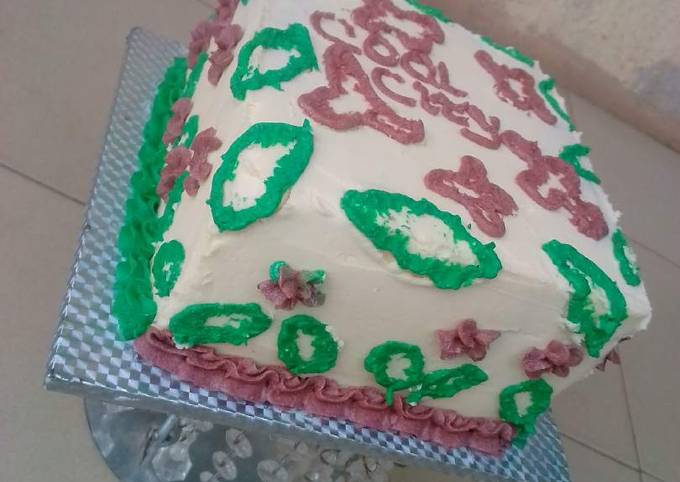 How to Make Quick Vanilla &amp; chocolate marble Christmas themed cake