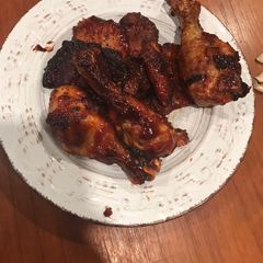 A picture of Eazy-Peazy AirFryer BBQ Chicken.
