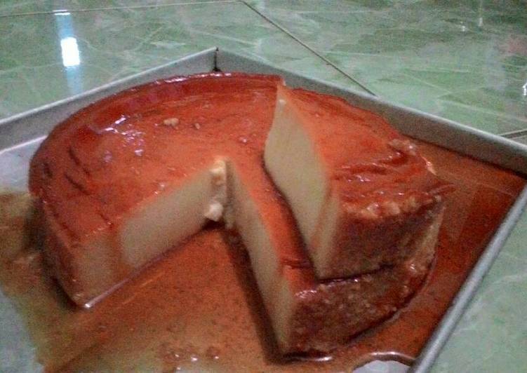 Cheese cake caramel kukus