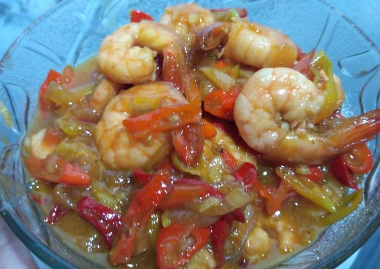 Udang saus asam manis pedas by Mommy Gio