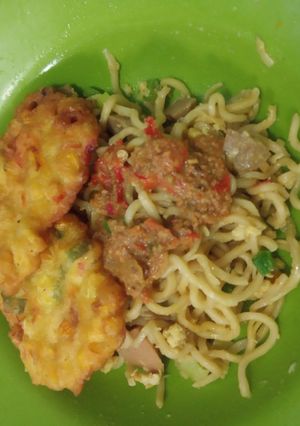Foto resep Mie goreng bumbu kacang