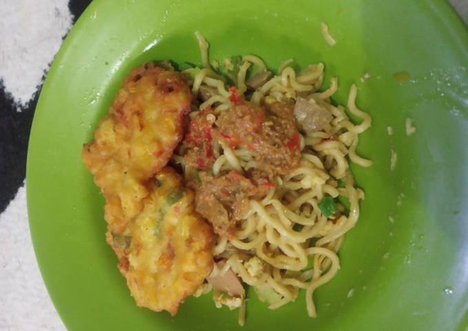 Resep Mie goreng bumbu kacang, Enak