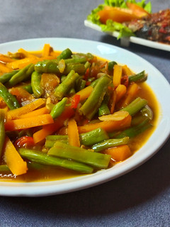 Foto resep Tumis Buncis dan Wortel asam manis pedas