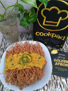 Foto resep Jamur Enoki Crispy Saos Telur Asin