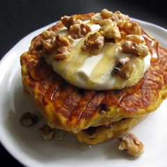 A picture of Carrot & Pineapple Pancakes.