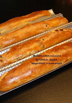 Une photo de Brioches façon baguettes viennoises
