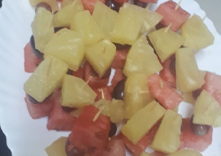 Simple Way to Prepare Any-night-of-the-week Fruit kebab