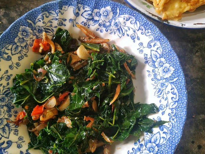 Cara Gampang Menyiapkan Resep Tumis daun pepaya jepang dan teri yang Lezat Sekali Anti Ribet, Mantap