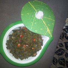 Asille(Moringa salad) A picture of Asille(Moringa salad).