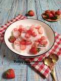 Puding jelly stroberi