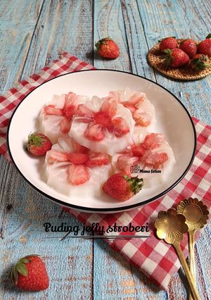 Foto resep Puding jelly stroberi