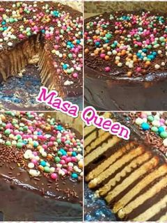 صورة لوصفة كيك بسكويت التشوكليت🍫