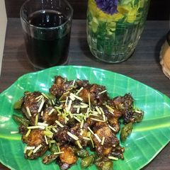 A picture of Gobhi Manchurian.