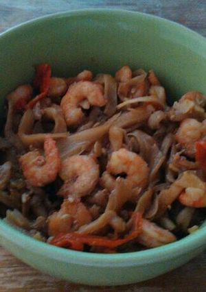 Foto resep Oseng jamur tiram udang pedas manis