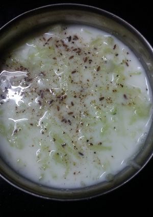 A picture of Kaddu ka raita.