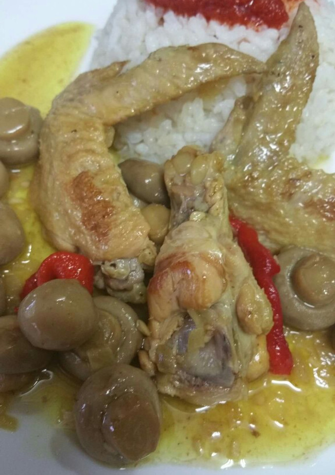 Una foto de Pollo a la portuguesa