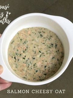 Foto resep Salmon Cheesy Oat (MPASI 7 8 bulan)