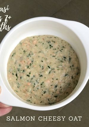 Foto resep Salmon Cheesy Oat (MPASI 7 8 bulan)