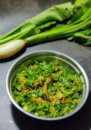 A picture of Radish leaves pachadi.