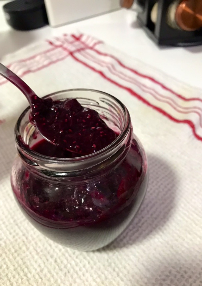 Una foto de Mermelada de arándanos saludable (sin azúcar) 🙆🏻‍♀️