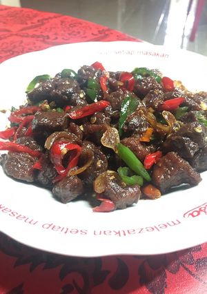 Foto resep Sate daging simpel tanpa tusuk