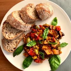 A picture of Caponata #vegan #sicilian #italian.
