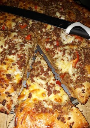 A picture of Homemade pizza.