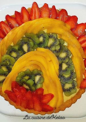 Une photo de Tarte aux fruits 🍓🥝